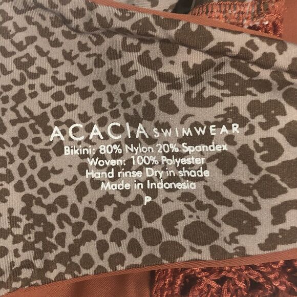 $220 Acacia Swim tankini Bikini Swimwear Panama 2pc Set Cheeky Sz Top P Bottom M - Picture 10 of 11